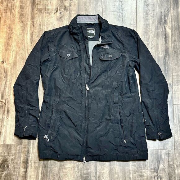 The North Face Women's XL Black Hyvent Jacket Casual Lightweight NO hood/belt - Picture 1 of 7